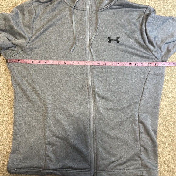 Under Armor grey full zip hoodie jacket XL - Picture 10 of 11